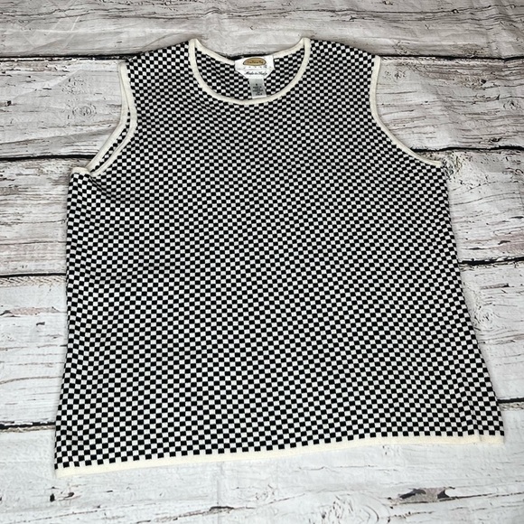 Talbots Tops - Talbots Checkered Sleeveless Top Size S